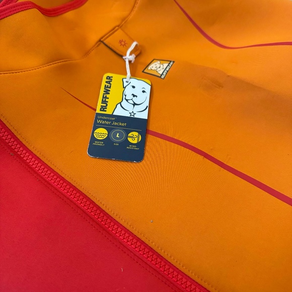 NWT Large Campfire Orange Undercoat Dog Water Jacket - Picture 2 of 8